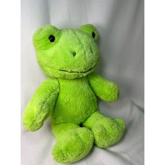 Build-A-Bear Workshop Spring Green Frog Plush Stuffed Animal 16 Inch Lime Green - Picture 2 of 8